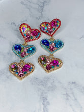 Load image into Gallery viewer, LOVE ALL OVER DROP EARRINGS
